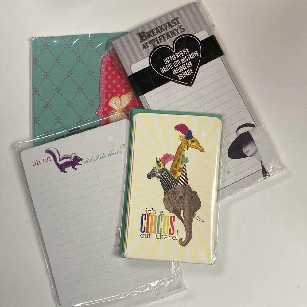 Stationary Mix, 1 Journal, 2 List Pads, 1 Notecards.  Gift or Keep for Yourself!